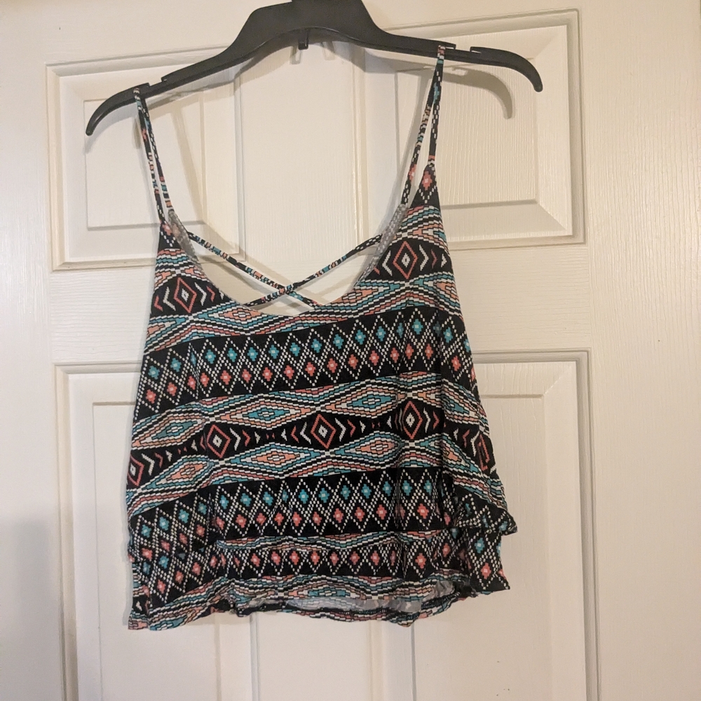 Trendy Geometric Print Women's Top